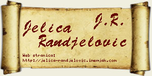 Jelica Ranđelović vizit kartica